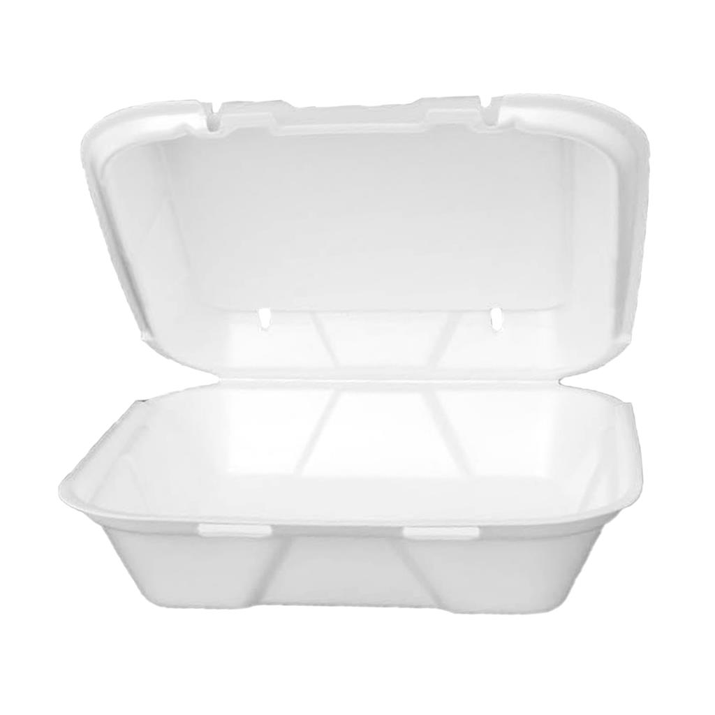 SN200-V (VENTED) LG SNAP-IT FOAM 9.25X9.25X3 HINGED CONTAINER 200/CS