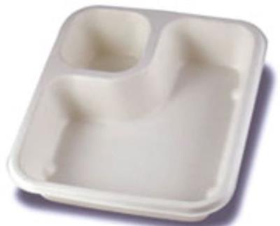 T002  2 COMPARTMENT COMPOSTABLE NACHO TRAY  600/CS