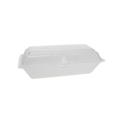 PCT0TH10099Y000 - 9.75 X 5 X 3.25 HOAGIE FOAM HINGED CONTAINER 560/CS