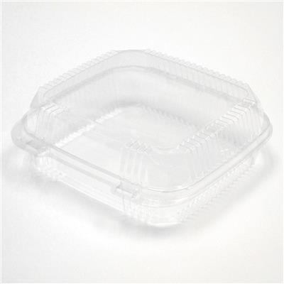 YCI8-1120 - CLEAR HINGED CONTAINER 200/CS 8-1/4x8-1/3x3