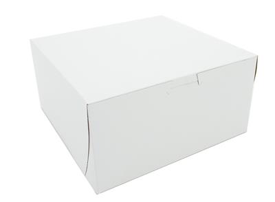 0941  8X8X4 WHITE BAKERY BOX 1PC L.C.  250/CS