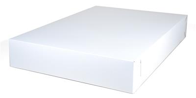 1095  26X18-1/2X4  WHITE 2PC BOX OR 1PC TRAY FULL SHEET CAKE BOX  50/CS