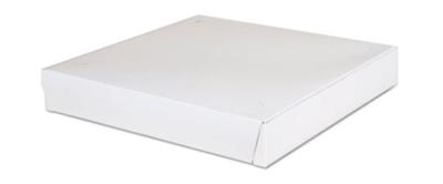 1460 - 12" X 1-7/8 .02G WHITE CHIPBOARD PIZZA BOX  100/CS
