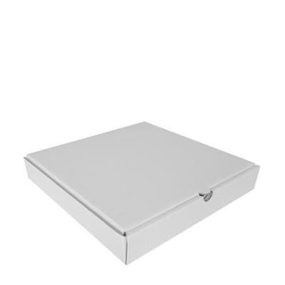 10PIZPL - 10" 10X10X1.75 PLAIN WHITE BFLUTE CORRUGATED PIZZA BOX 50/CS 60/PLT
