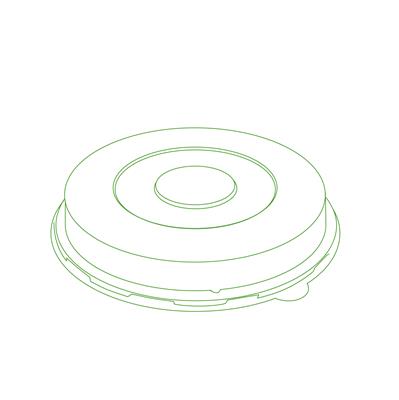 42RBL  8" CLEAR DOME LID FOR ROUND BOWLS  300/CS