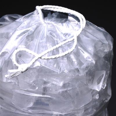 H19PDS  12X19 10# DRAW STRING 1.35MIL ICE BAG W/METALOCENE 500/CS