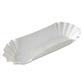 *DISCONTINUED* HD8050 DIXIE MED WEIGHT FLUTED 8" HOT DOG TRAY WHT 12PK@250  3000CS 9CS/BDL