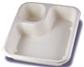 T002  2 COMPARTMENT COMPOSTABLE NACHO TRAY  600/CS