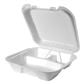 SN203 LG 3-COMP SNAP-IT FOAM 9.25X9.25X3 HINGED CONTAINER 200/CS
