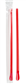 510809 5251-R 12" SUPER GIANT RED PLASTIC WRAPPED STRAW  6/500CS