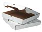1465 - 14" X 1-7/8 .022G WHITE CHIPBOARD PIZZA BOX  100/CS
