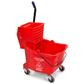 3690405 35QT. RED MOP BUCKETWITH SIDE PRESS WRINGER     1EA